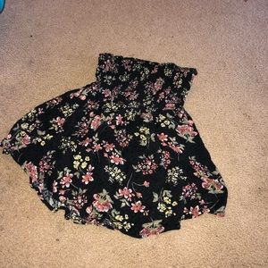 Flower print romper
